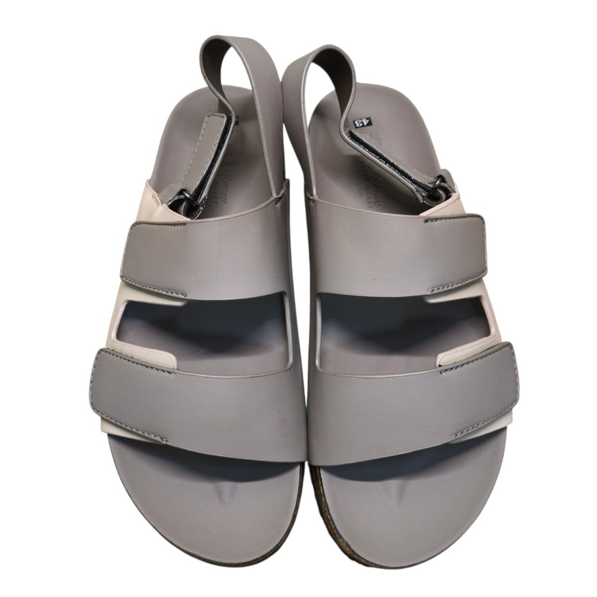 Sandal nam quai chéo Hải Nancy da bò trơn SC01X