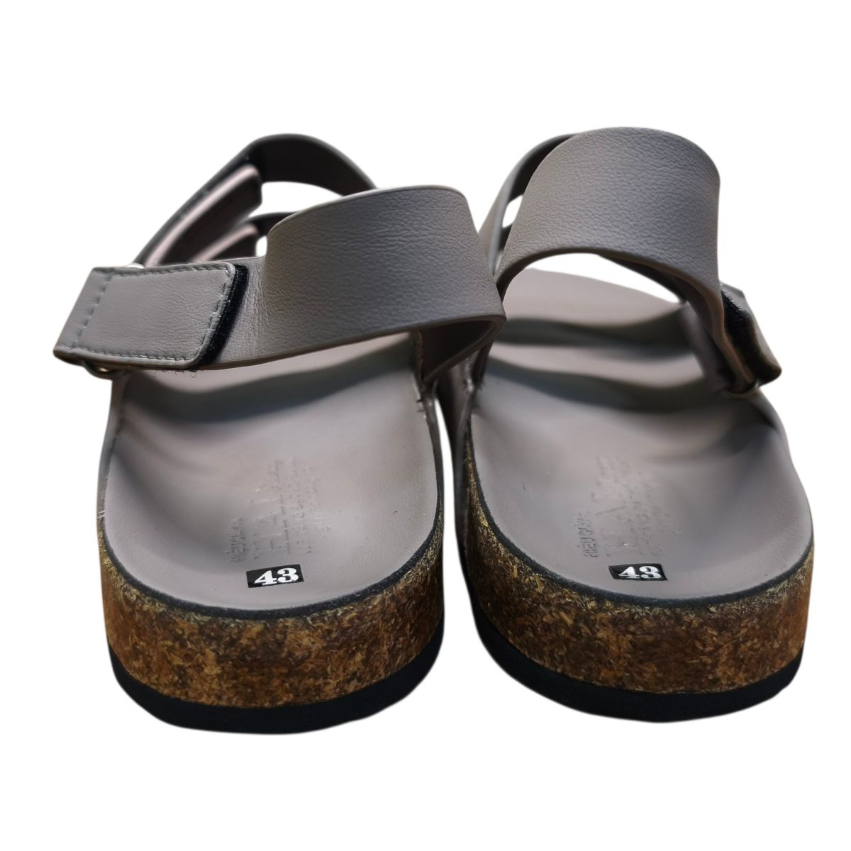 Sandal nam quai chéo Hải Nancy da bò trơn SC01X