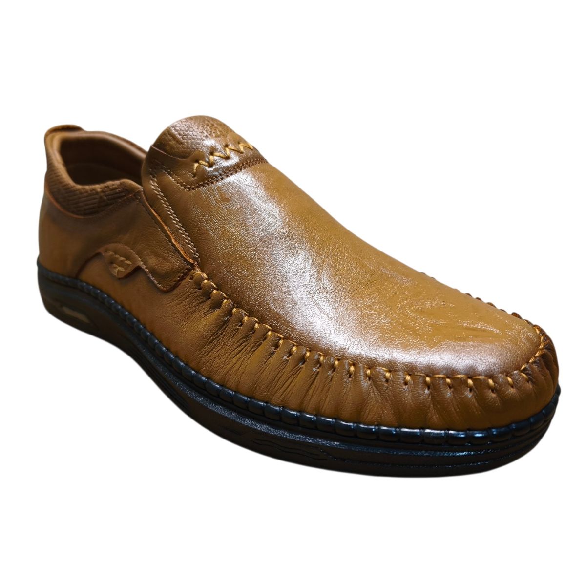 Giày mọi nam xỏ chân Hải Nancy da bò cao cấp HV1893V