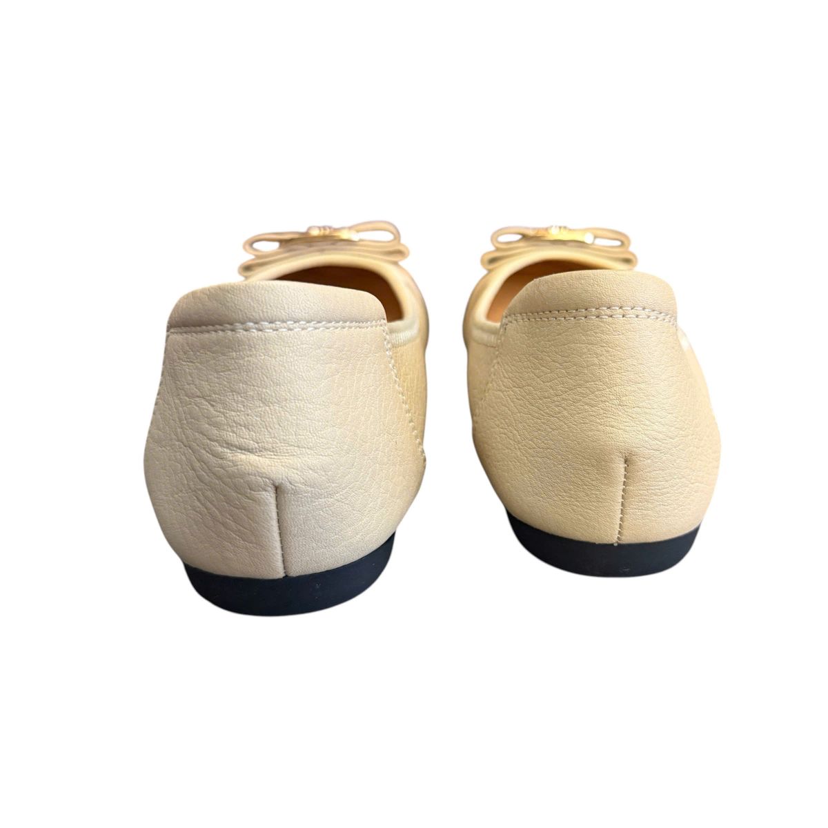 Giày búp bê mũi tròn Hải Nancy da bò hạt mềm HB05K