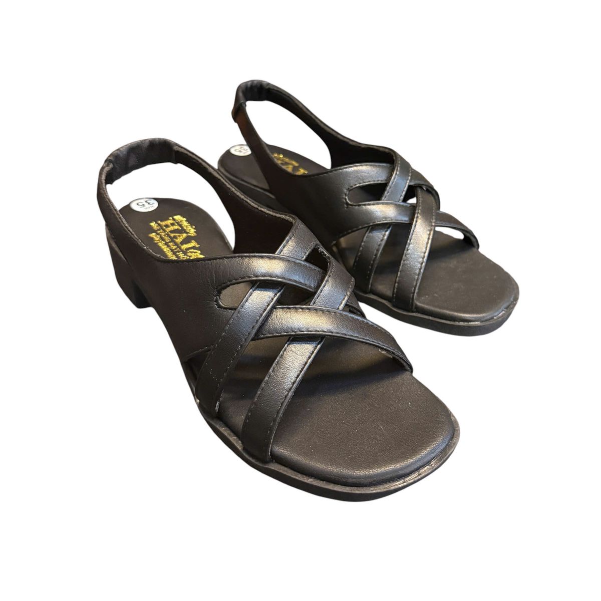 Sandal nữ quai chéo Hải Nancy da bò trơn SH622D