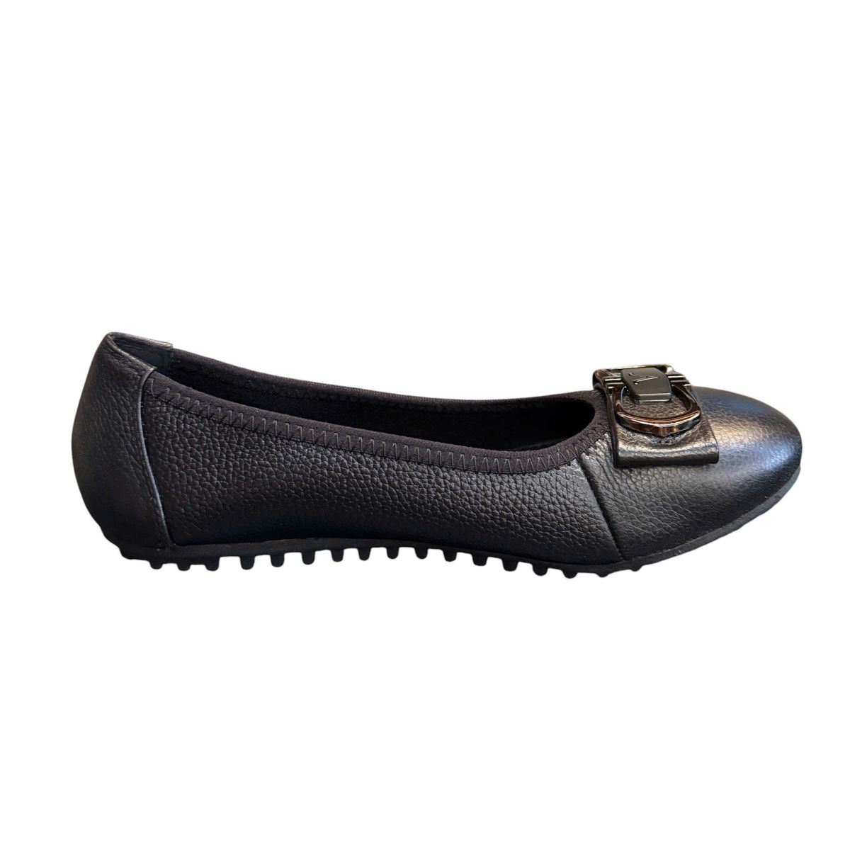 Giày búp bê mũi tròn Hải Nancy da bò cao cấp HU60018D