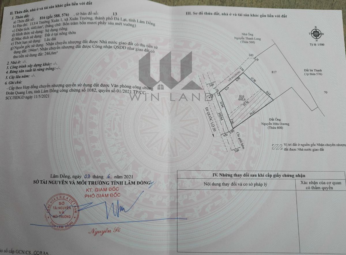 Đất thôn Trường Xuân, xã Xuân Trường - Giá: 5ty7