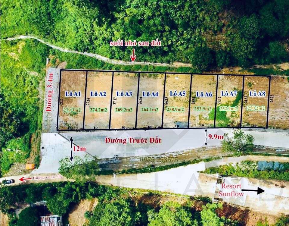Đất làng Đại Dương xã Hiệp An, huyện Đức Trọng (Chân đèo Prenn) - Giá: 5ty5