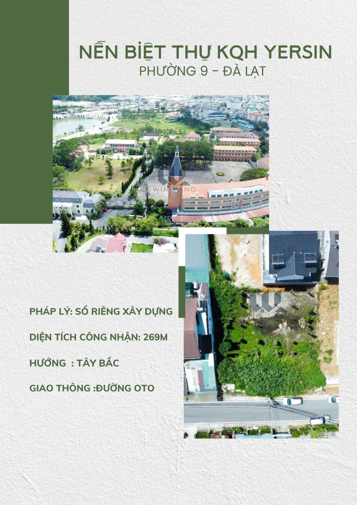 Đất KQH Yersin - Giá: 21ty6