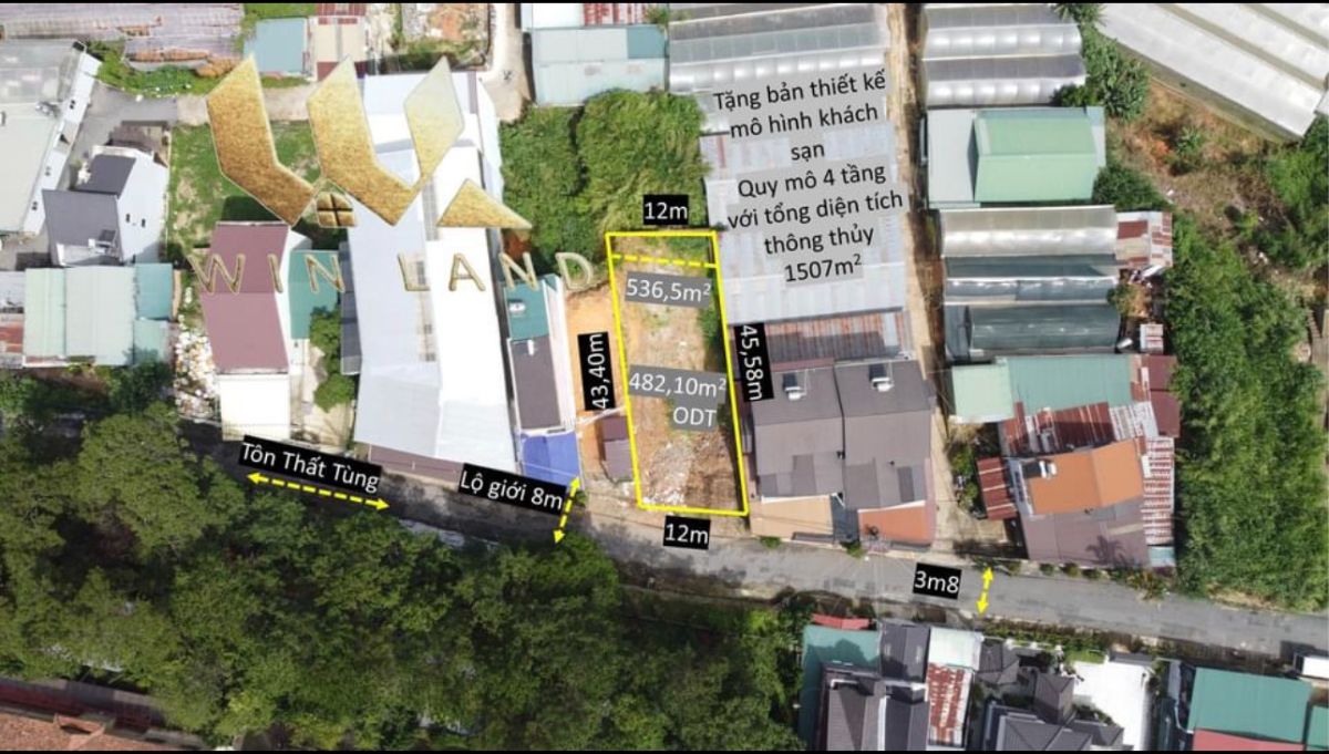 Đất Mặt tiền Tôn Thất Tùng - Giá: 24ty5