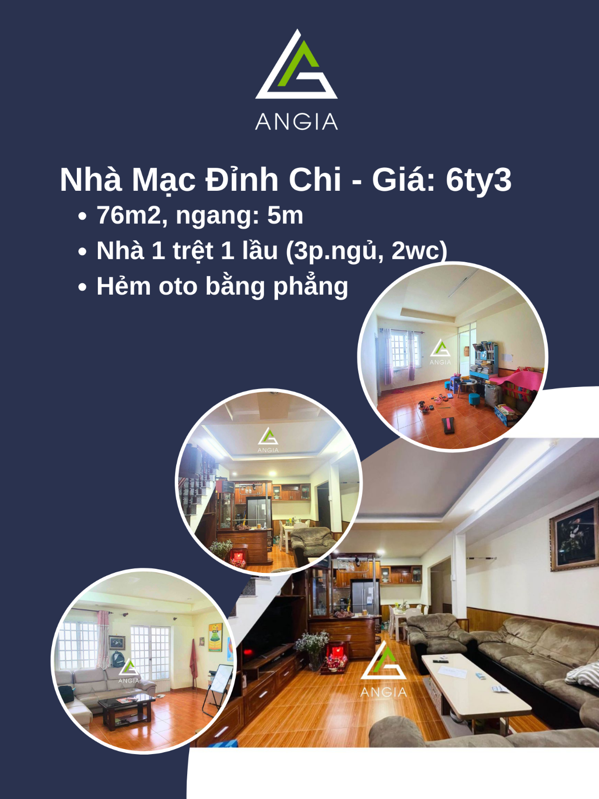 Nhà Mạc Đỉnh Chi - Giá: 6ty3